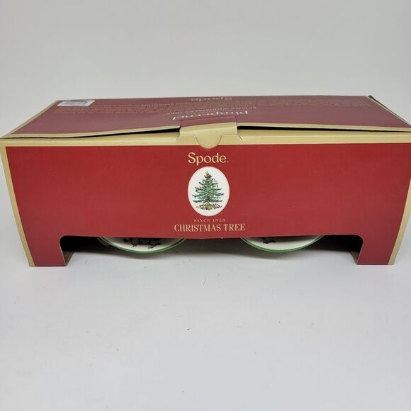 Spode Christmas Tree Pimpernel Set Of 2 Mugs And 2 Coasters Gift Set New In Box - Picture 7 of 14